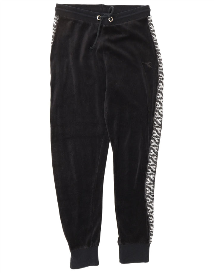 Dres damski DIADORA Oversize welurowy, pełny, UK 10, mały, czarny