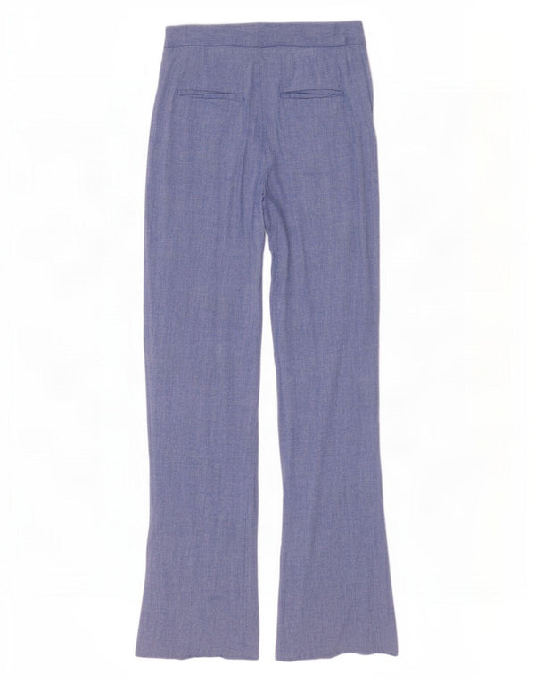 Spodnie damskie Zara Flare Chino XS W24 L31 Niebieskie