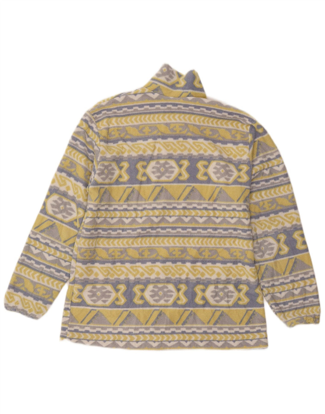 Damska kurtka polarowa Vintage UK 20 2XL Żółta geometryczna