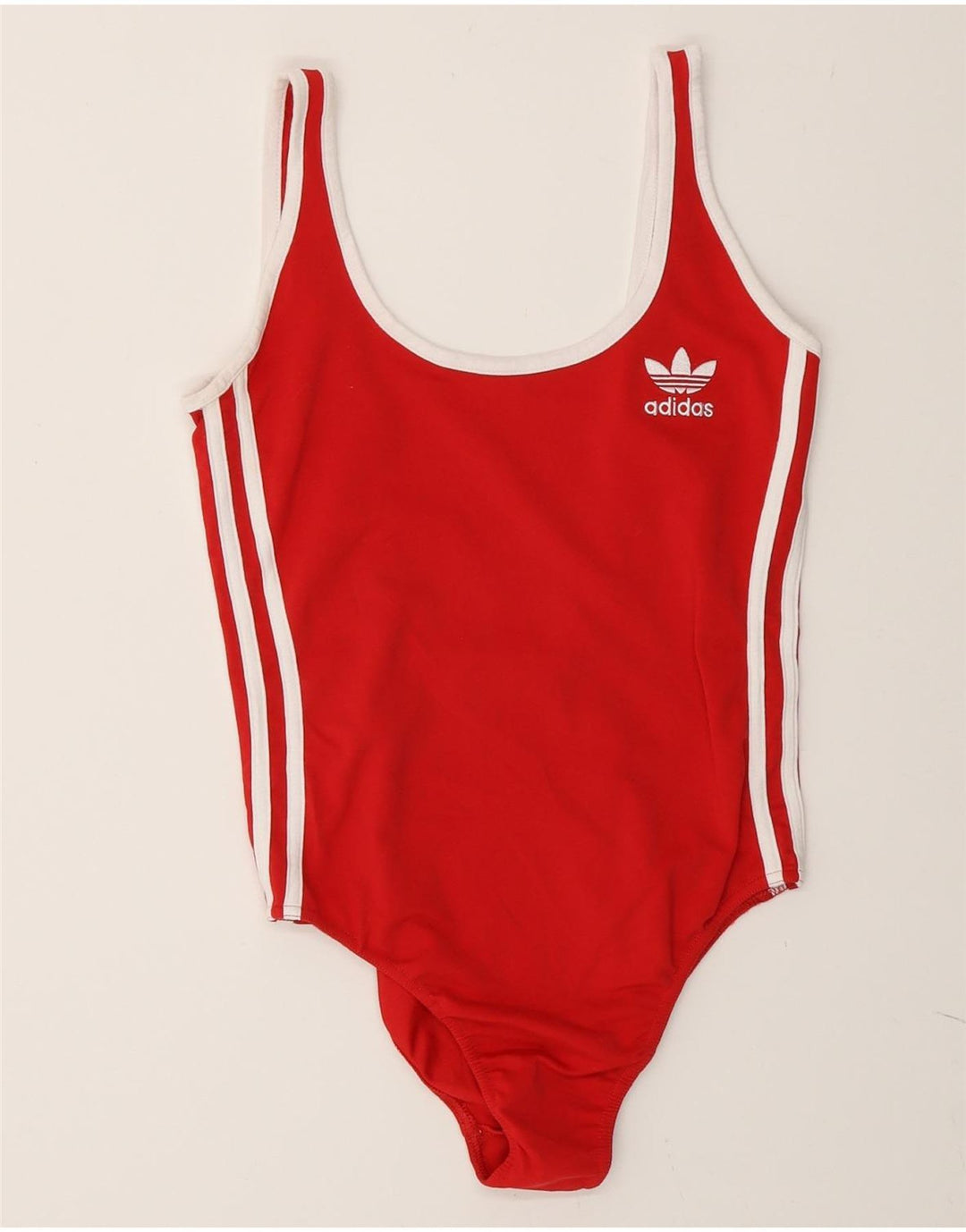 Damskie stroje kąpielowe Adidas UK 14 Średni Czerwony Poliester Sport