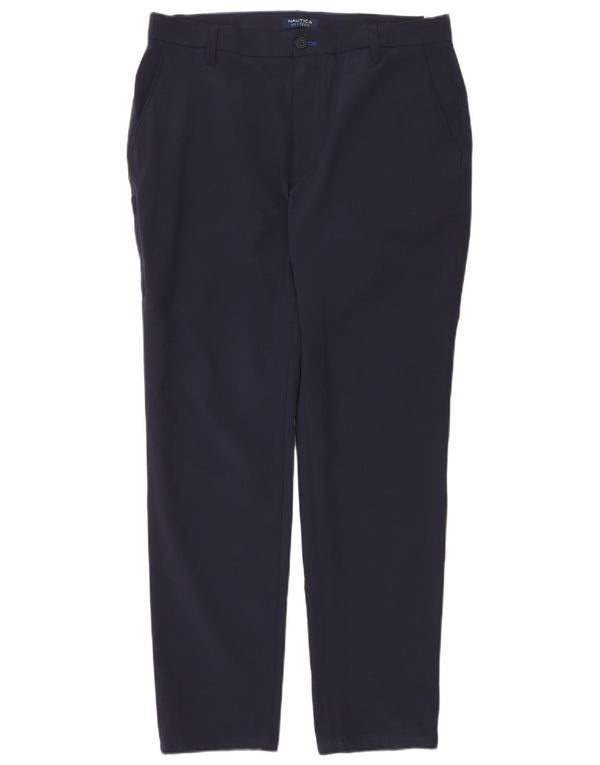 Męskie spodnie chino Nautica Navtech W34 L33 Granatowy poliester