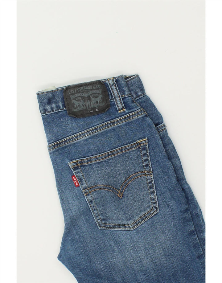 LEVI'S Boys Slim Denim Shorts 11-12 Years W26  Blue Cotton Vintage Levi's and Second-Hand Levi's from Messina Hembry 