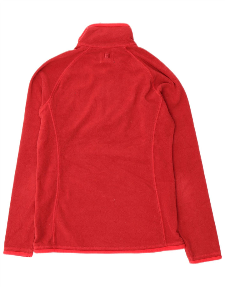 Damski sweter polarowy Mountain Warehouse z zamkiem błyskawicznym, UK 8, mały, czerwony poliester