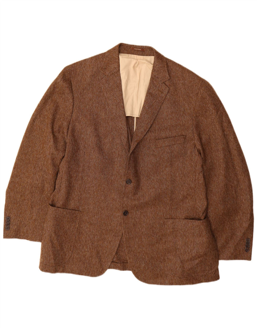 PETER MILLAR Męska marynarka zapinana na 2 guziki UK 40, duża brązowa