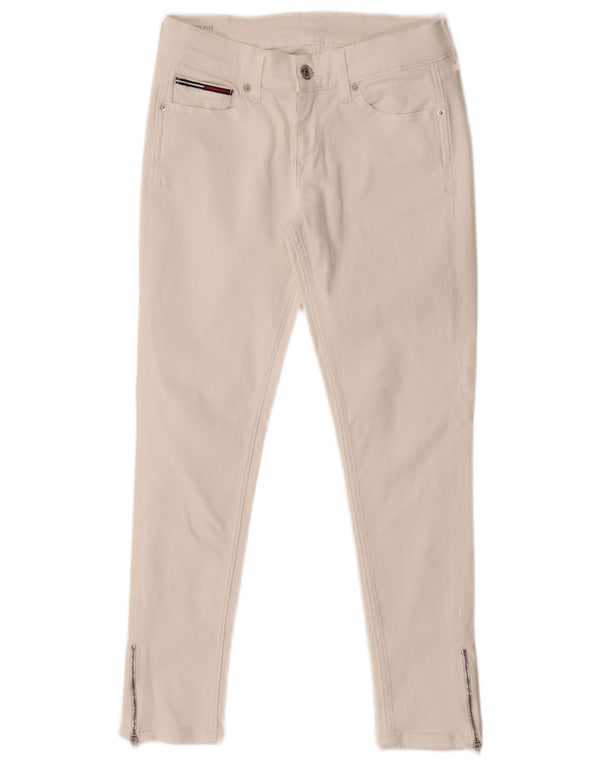 Damskie jeansy Tommy Hilfiger Nora Mid Rise Skinny W28 L26 Białe