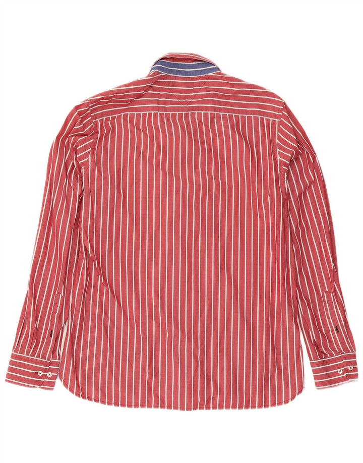 Koszula męska Tommy Hilfiger o dopasowanym kroju, bawełniana w średnie czerwone prążki