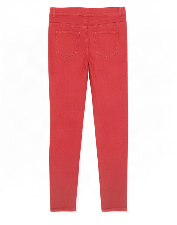 Marks & Spencer Damskie jeansy Jegging UK 12 Medium W30 L27 Czerwona bawełna