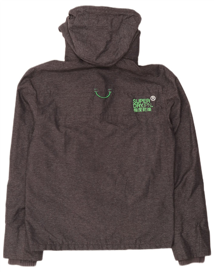Męska wiatrówka Superdry Windcheater UK 38 Średnioszara nakrapiana
