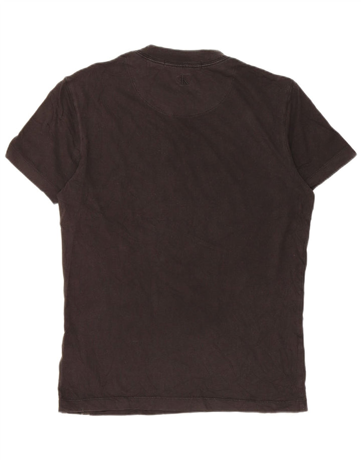 Męska koszulka T-shirt Calvin Klein Jeans, średnia czarna, bawełniana