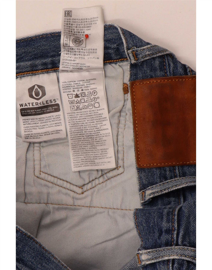 Męskie proste dżinsy Levi's W40 L32 Niebieskie bawełniane