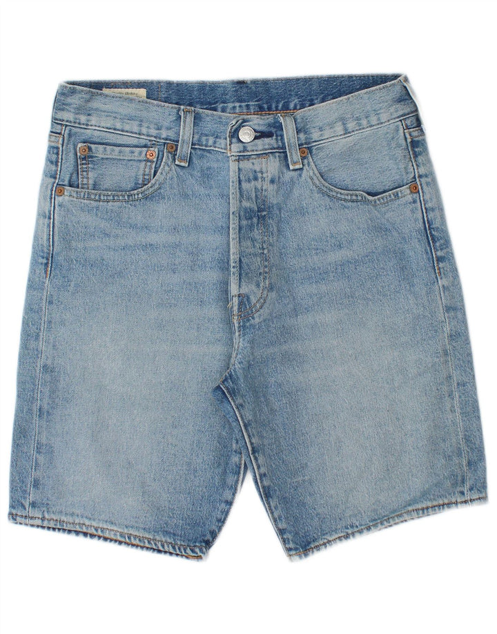 Męskie spodenki jeansowe LEVI'S 501 W30 Średnioniebieskie, bawełniane