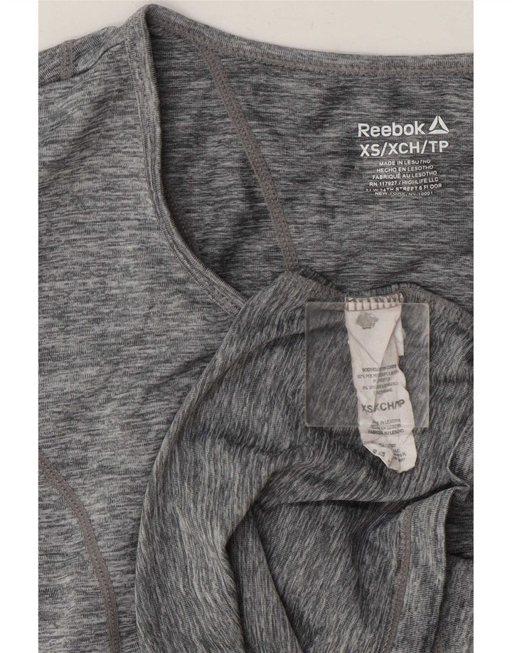 T-shirt damski Reebok Top UK 6 XS Szary poliester