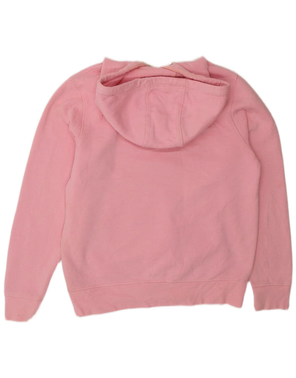Tommy Hilfiger Womens Graphic Oversized Hoodie Jumper UK 10 Small Pink