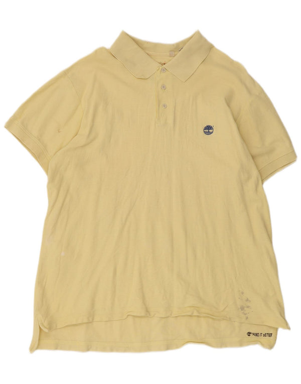 Męska koszulka polo Timberland 2XL Żółta bawełna