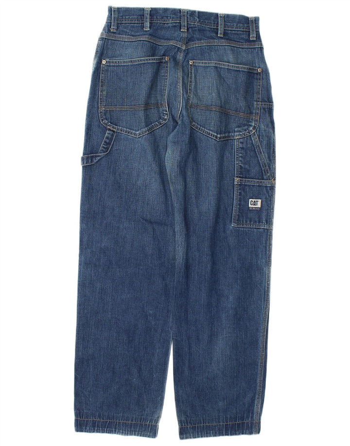 Męskie jeansy Caterpillar Cargo Straight W28 L31 Niebieskie bawełniane
