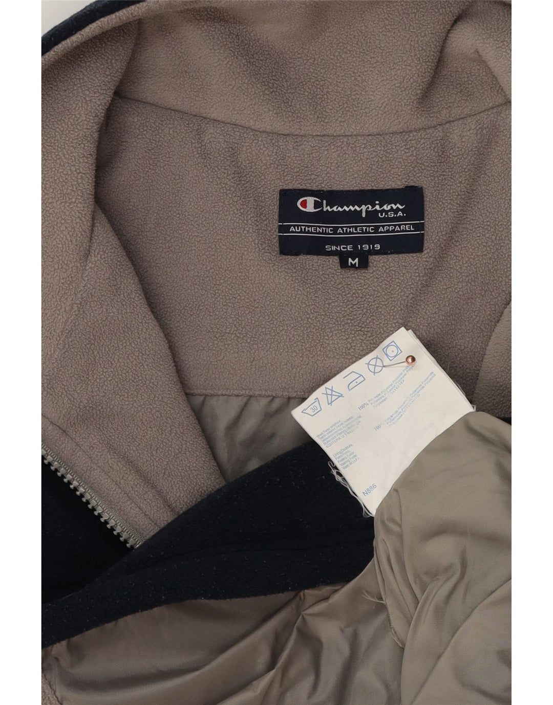 Męska kurtka polarowa Champion UK 38, średni granatowy poliester