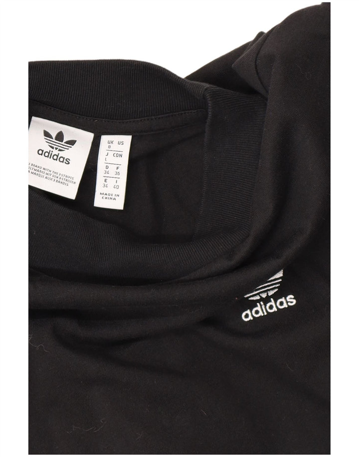ADIDAS Womens Oversized Blouse Top UK 8 Small  Black Polyamide