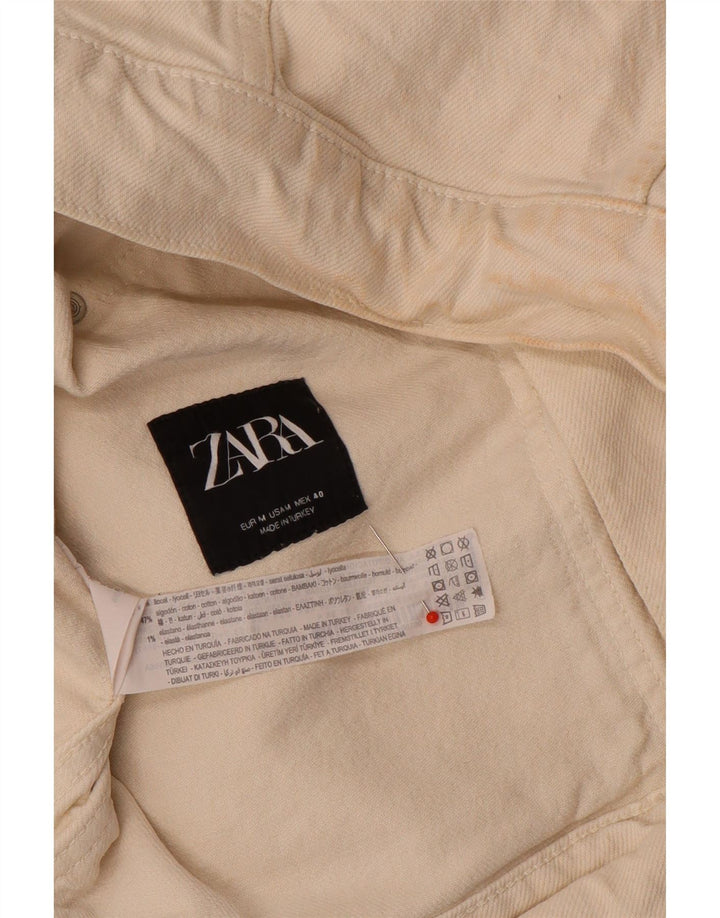 Męska kurtka dżinsowa Zara UK 38 Medium Beige Lyocell
