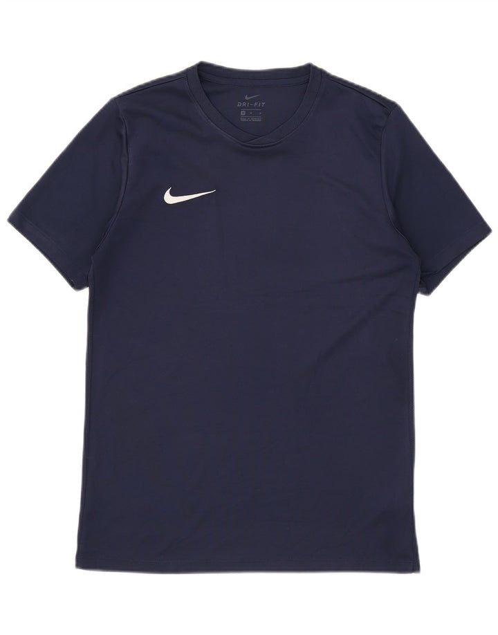 Męski T-shirt NIKE Dri Fit, średni granatowy poliester