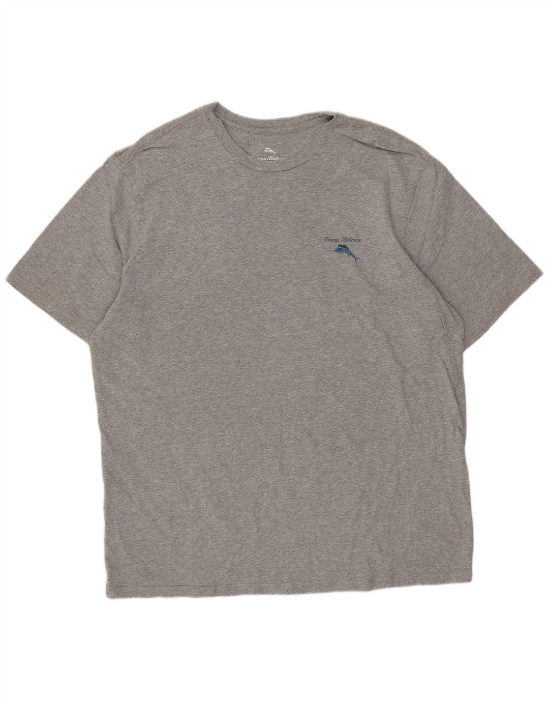 Męski T-shirt z grafiką Tommy Bahama, duży, szary, bawełniany