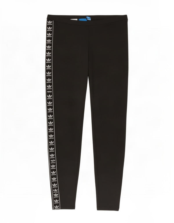 Damskie legginsy Adidas Graphic UK 12, średni czarny poliester