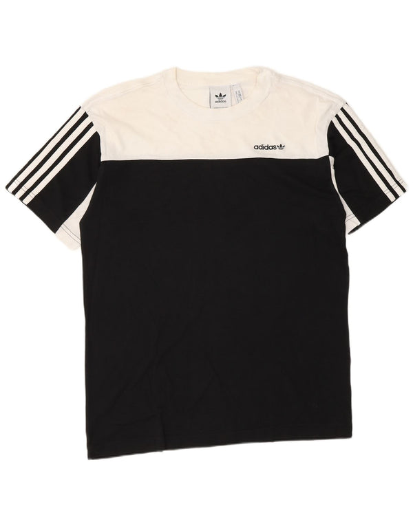 Adidas Męska koszulka Top Medium Black Colorblock Cotton