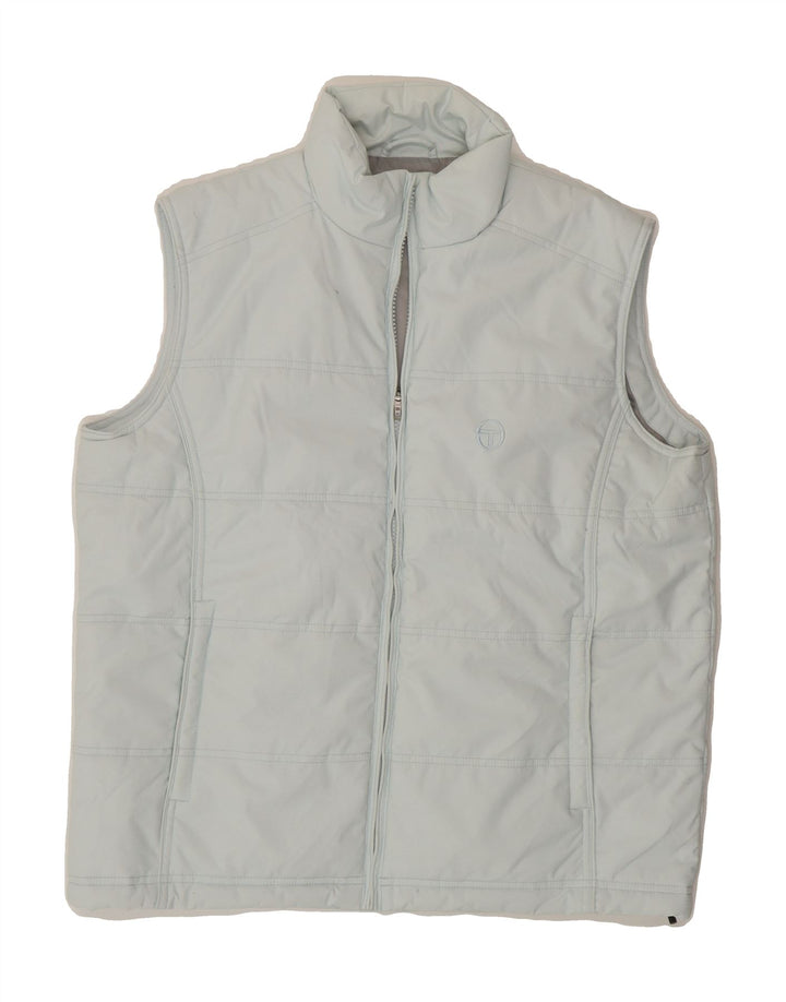SERGIO TACCHINI Womens Padded Gilet UK 20 2XL Blue Polyester Vintage Sergio Tacchini and Second-Hand Sergio Tacchini from Messina Hembry 