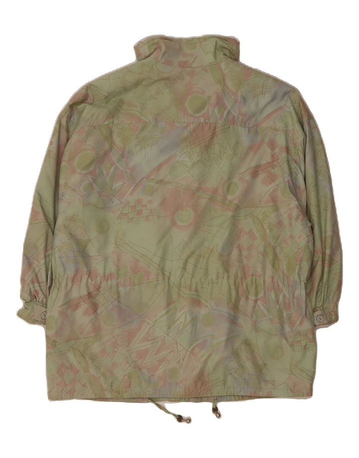 FUCHS & SCHMITT Womens Windbreaker Coat UK 20 2XL Green Geometric Vintage FUCHS & SCHMITT and Second-Hand FUCHS & SCHMITT from Messina Hembry 