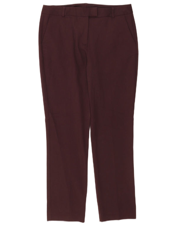 Damskie spodnie garniturowe Reiss UK 10 Small W28 L26 Burgundowy poliester