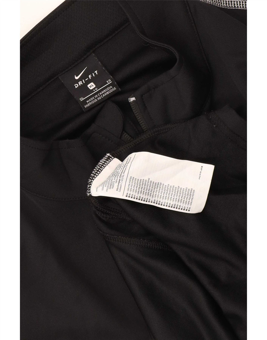 Męska kurtka dresowa Nike Dri Fit XL, czarna, poliestrowa
