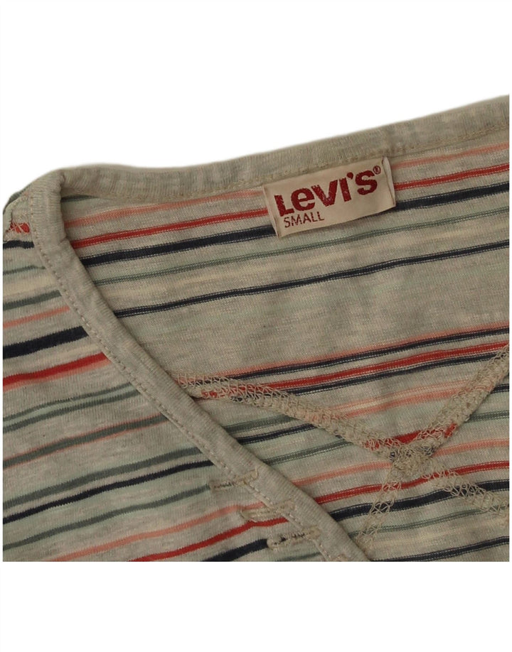 Damski top Levi's z długim rękawem, UK 10, małe, wielokolorowe paski