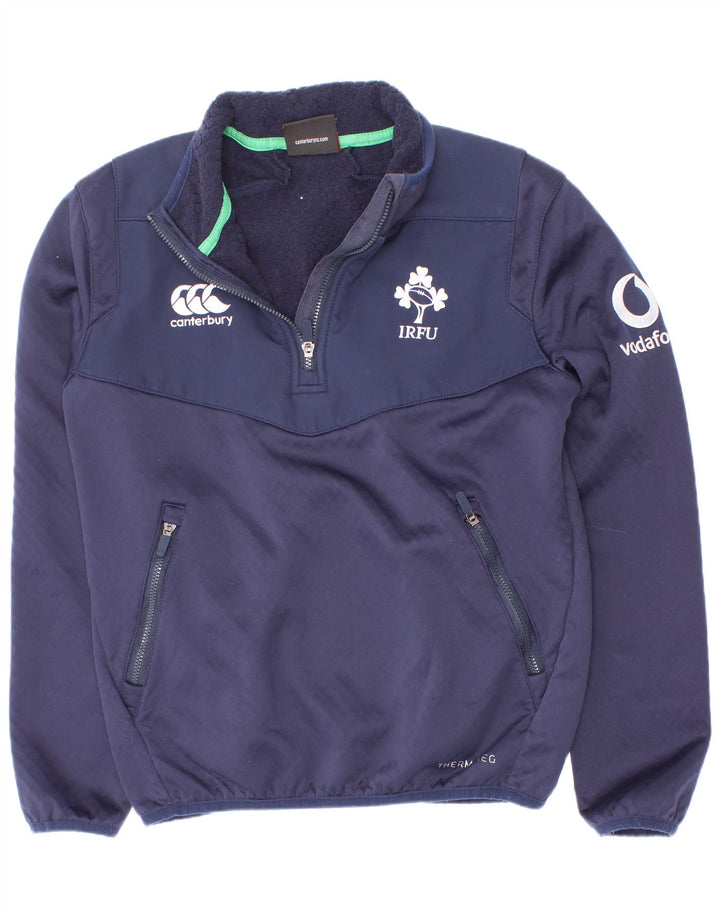 Bluza chłopięca Canterbury IRFU z grafiką, 9-10 lat, granatowa