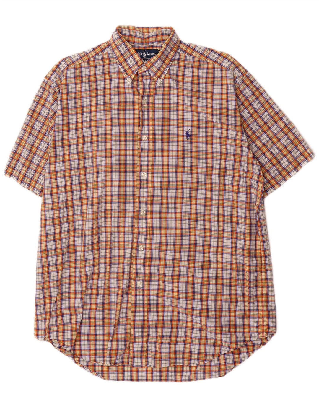 Męska koszula z krótkim rękawem Ralph Lauren Blake w średnią wielobarwną kratkę