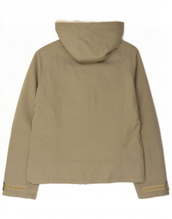 Męska kurtka Shearling z kapturem Woolrich UK 40, duża, nylon w kolorze khaki