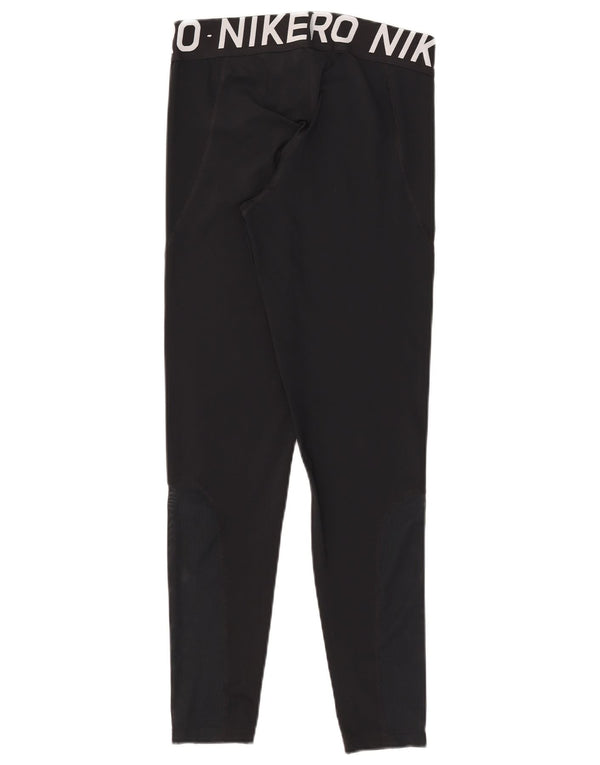 Damskie legginsy Nike Dri Fit Graphic UK 14, duże czarne bloki kolorów