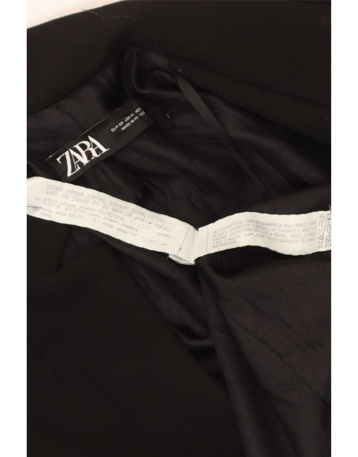 Płaszcz damski Zara Open UK 6 XS, czarny poliester