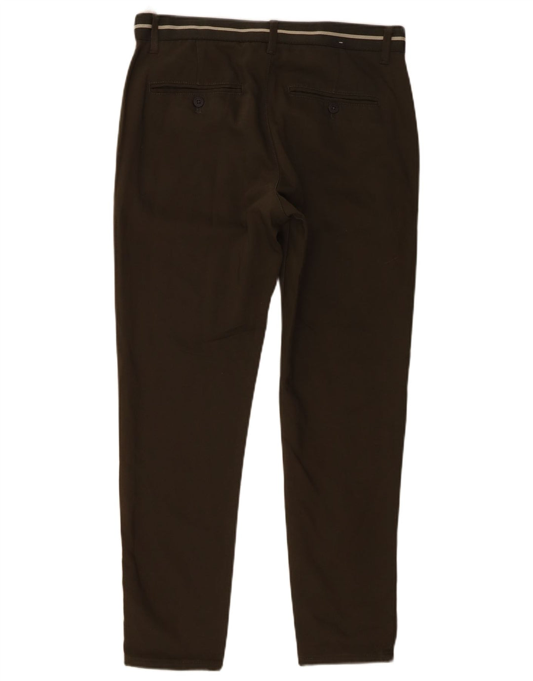 Męskie spodnie typu slim chino Zara, małe, W30 L28, bawełna khaki