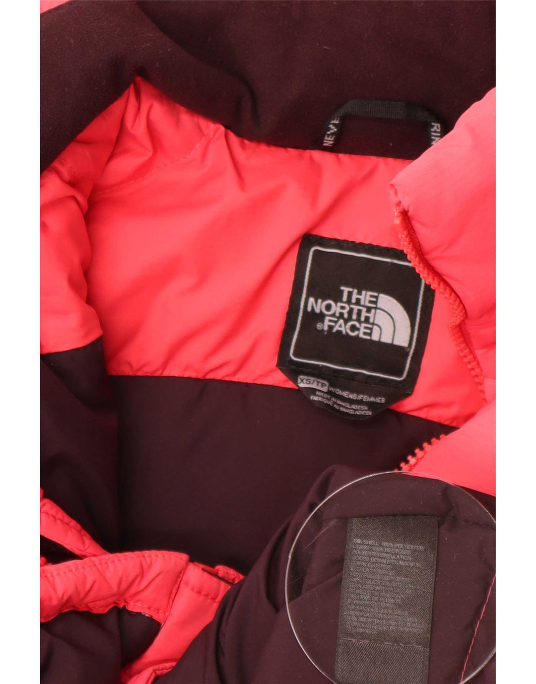 Damska kamizelka oversize z wyściełaną wkładką The North Face UK 6 XS, różowa, poliestrowa