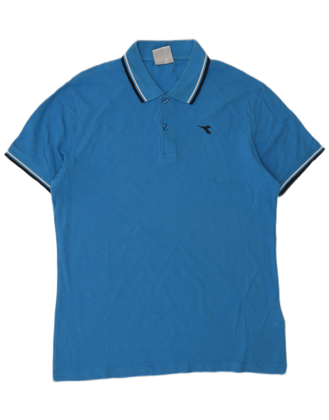 Męska koszulka polo Diadora, niebieska, bawełniana