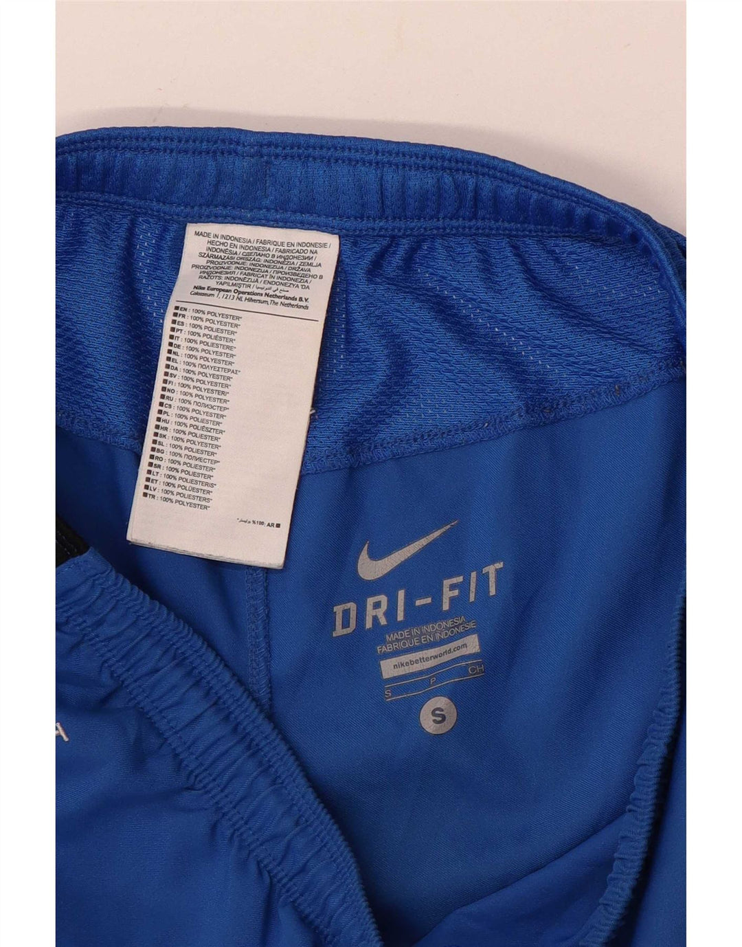 Męskie spodenki sportowe Nike Dri Fit, mały niebieski, poliester z blokami kolorów