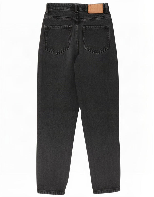 Zara Womens Trafaluc High Waist Tapered Jeans EU 32 2XS W22 L26 Black
