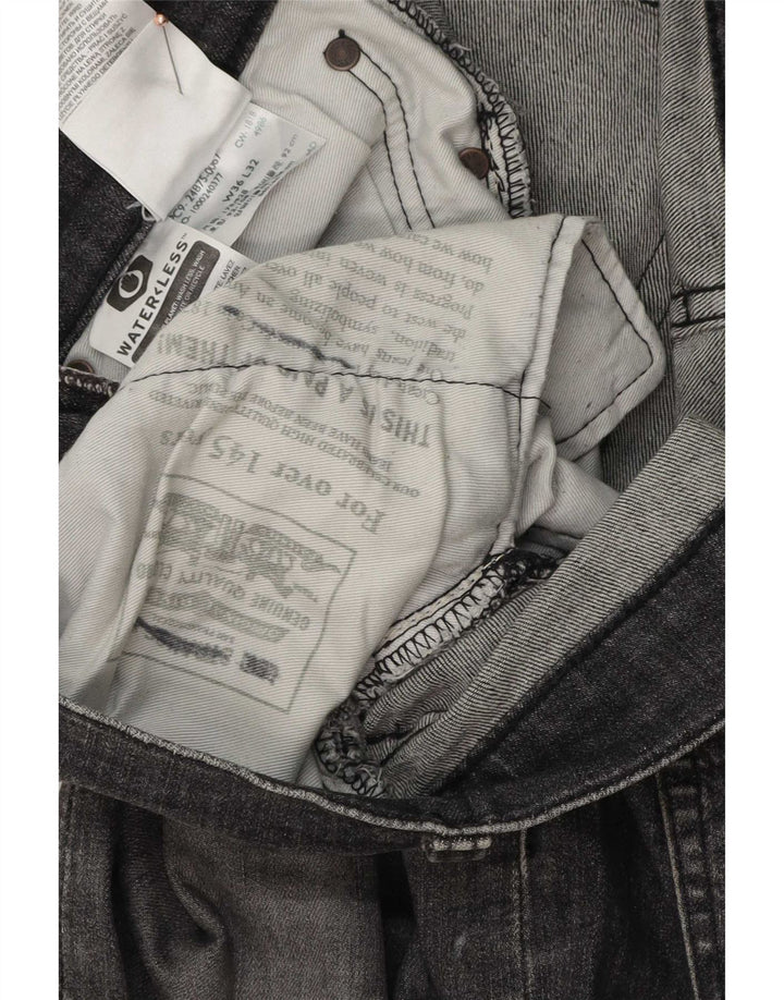 Męskie jeansy Levi's W36 L32 Szara bawełna