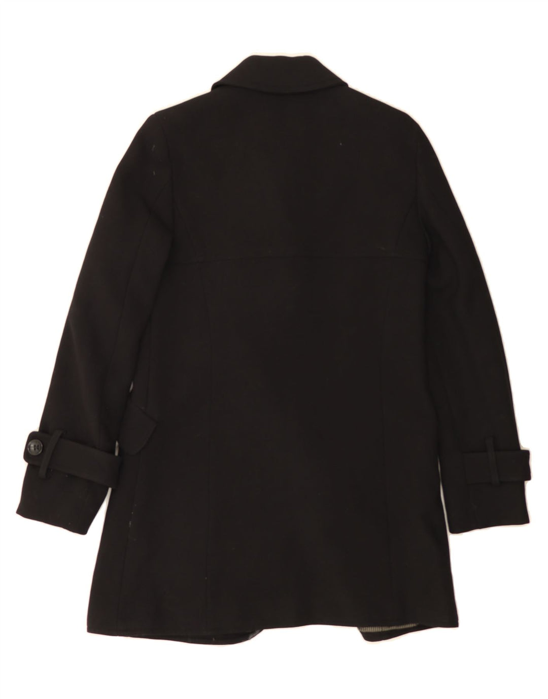 MAX & CO. Womens Double Breasted Coat UK 8 Small Black Wool Vintage Max & Co. and Second-Hand Max & Co. from Messina Hembry 