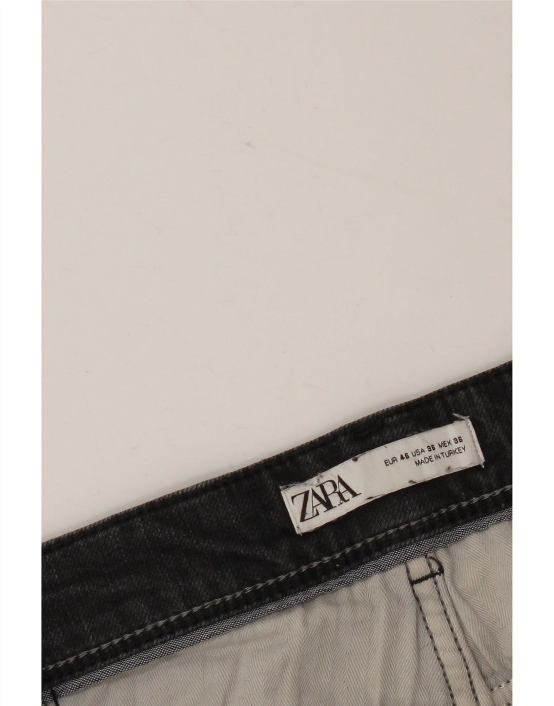 Męskie jeansy slim fit Zara EU 46 XL W36 L30 czarne