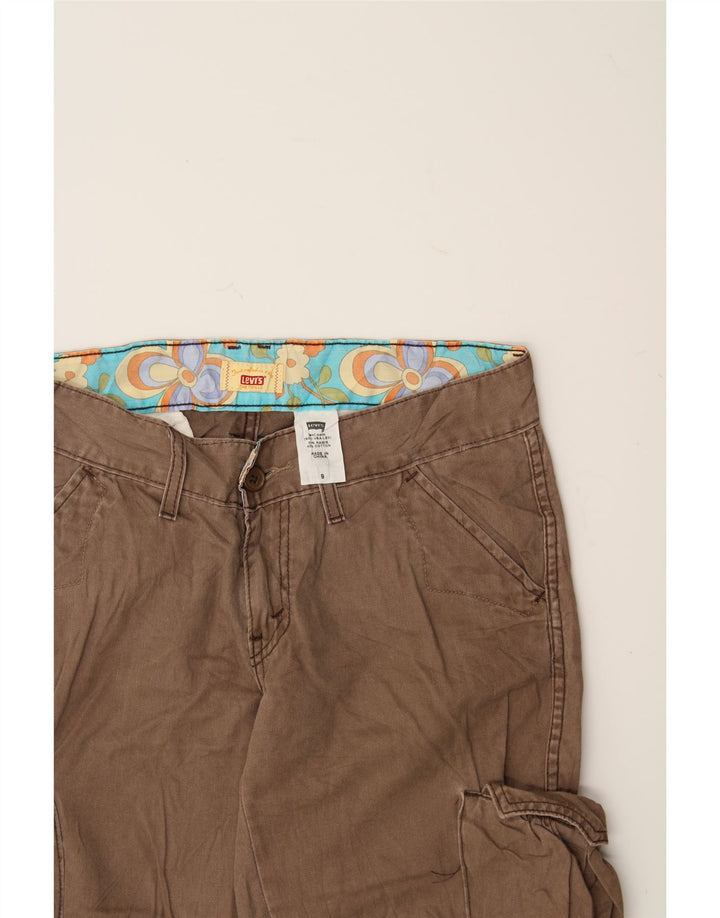 LEVI'S Womens Casual Shorts US 9 Medium W32  Brown Ramie Vintage Levi's and Second-Hand Levi's from Messina Hembry 