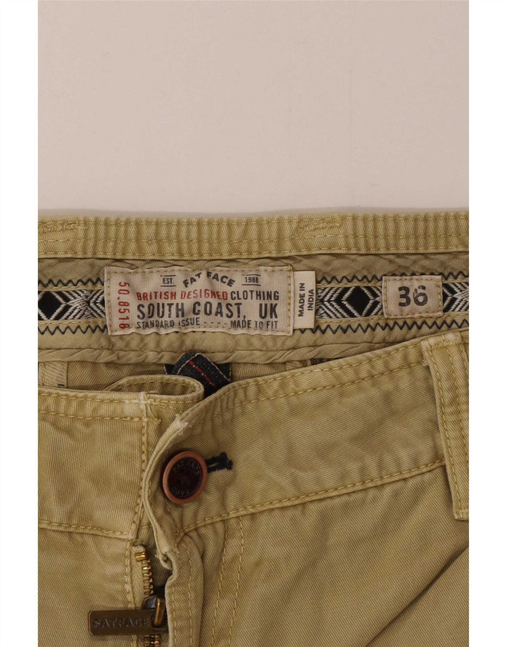 Męskie spodenki Chino Fat Face W36, duże, bawełniane w kolorze khaki