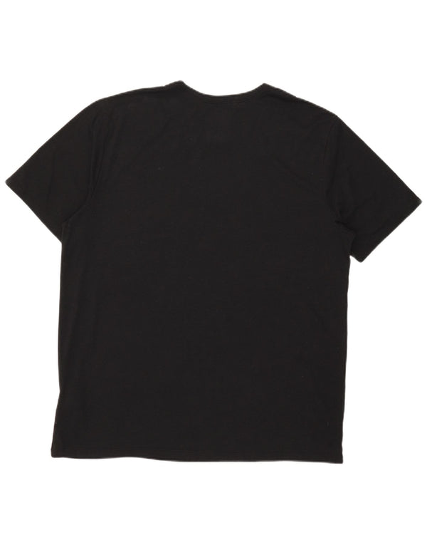 Męski T-shirt z grafiką Nike Dri Fit, XL, czarny, poliester