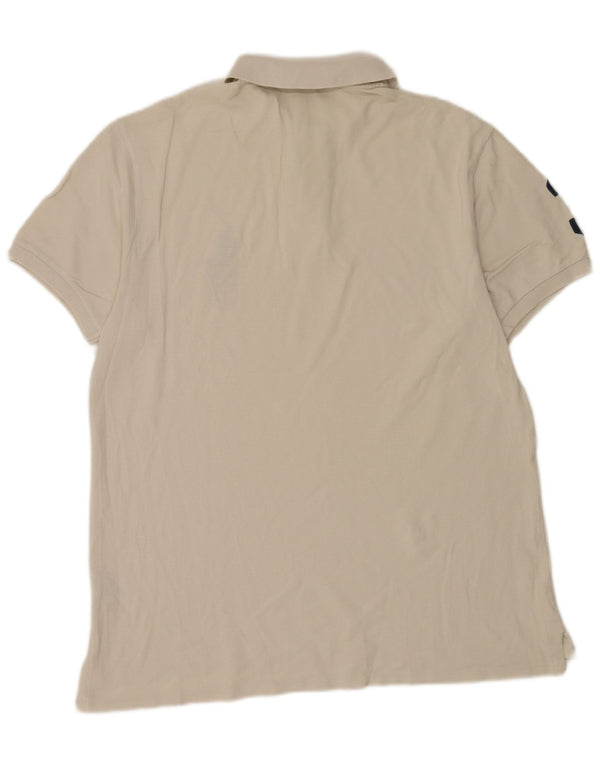 Męska koszulka polo Ralph Lauren Graphic Slim Fit XL, beżowa, bawełniana