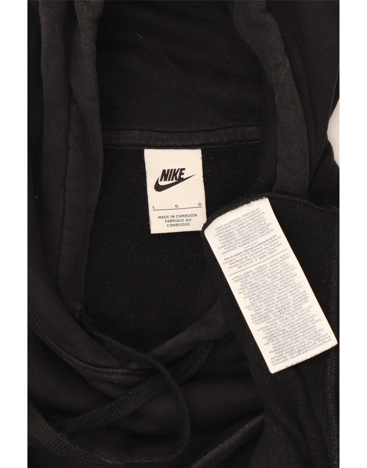Męski sweter z kapturem Nike, duży, czarny, bawełniany