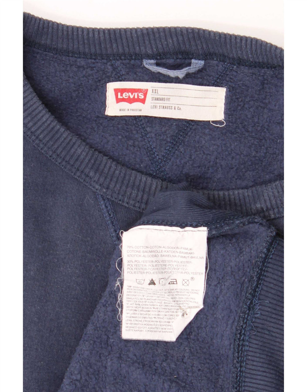 Męski sweter Levi's o standardowym kroju, 2XL, granatowy, bawełniany
